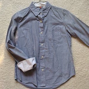 Uniqlo Pinstripe Button Up Shirt with Front Pocket